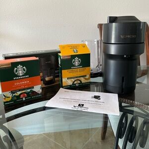 Nespresso Vertuo Pop coffee machine and pods